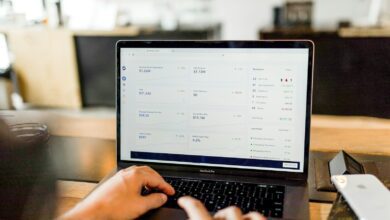 person using macbook pro