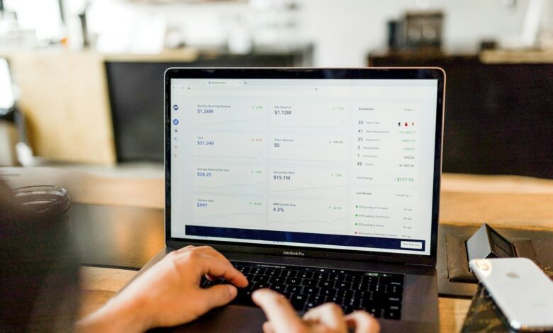 person using macbook pro