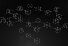 a black and white photo of a bunch of cubes