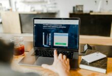turned-on macbook