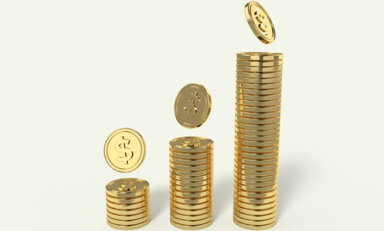 a group of coins
