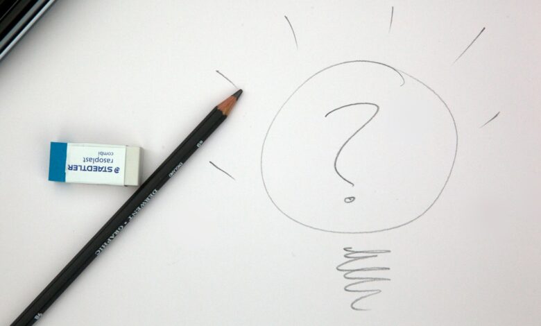 black pencil on white printerpaper