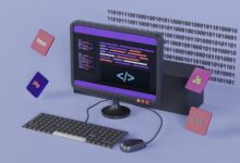a computer with a keyboard and mouse